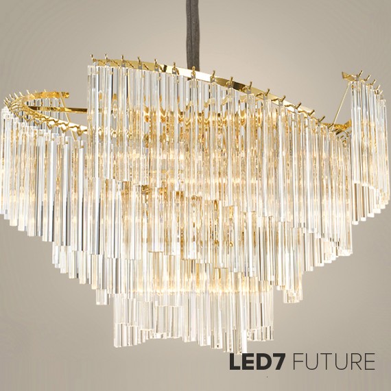 Ritz - Helix Wide Chandelier